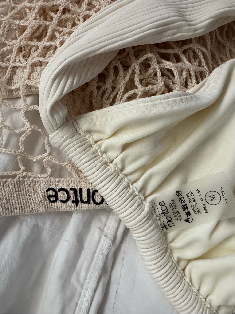 Montce Cream Rib Bustier Bikini - Picture 6 of 9